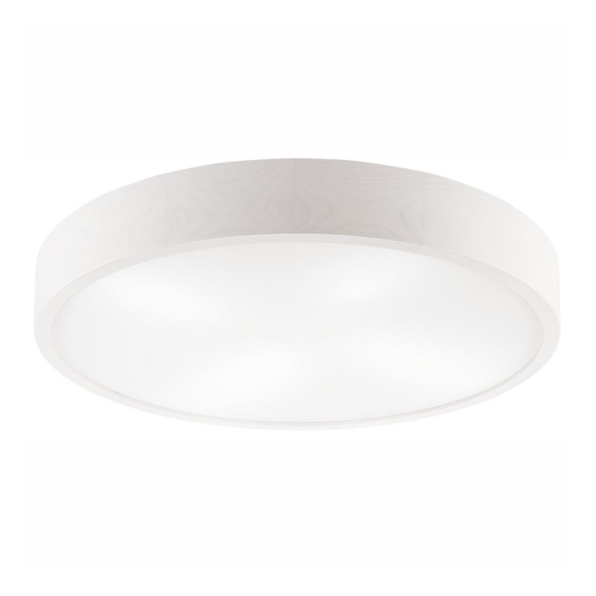 Plafonnier NATURAL 4xE27/60W/230V ø 57,5 cm blanc/pin