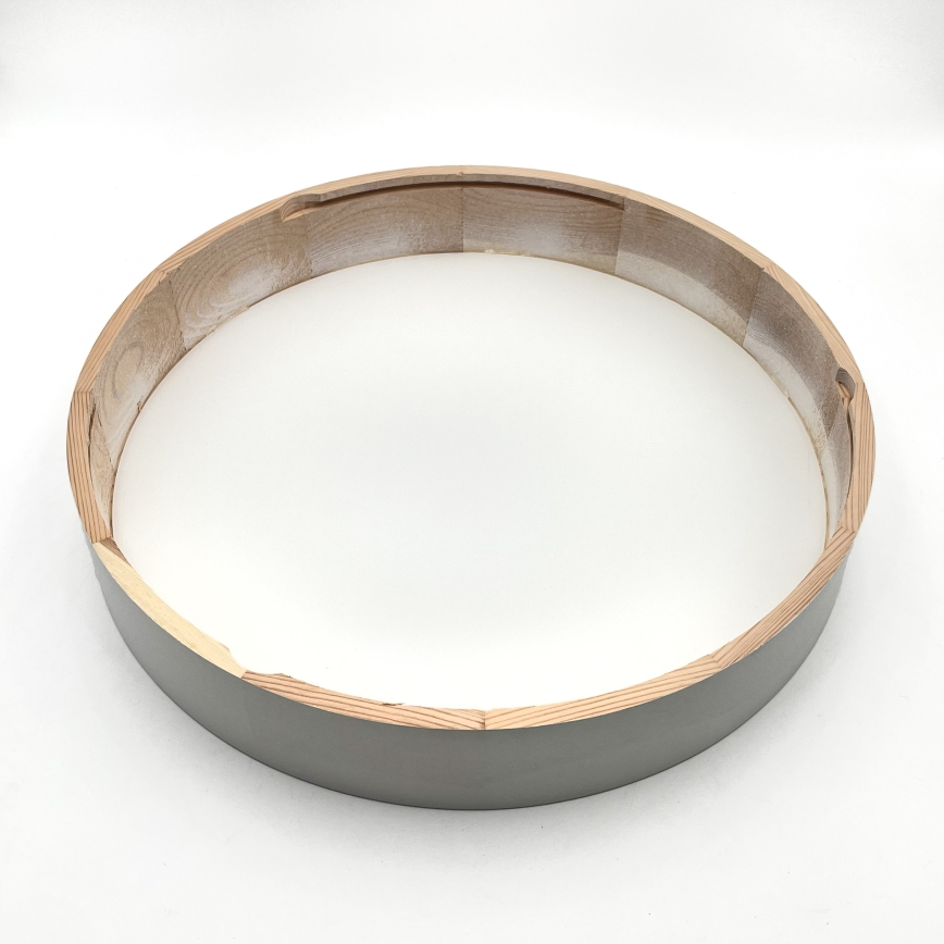 Plafonnier NATURAL 5xE27/15W/230V Ø 47,5 cm pin/blanc