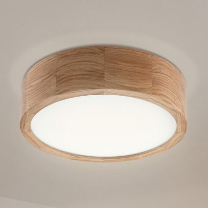 Plafonnier OAK 1xE27/60W/230V en chêne, Ø 27,5 cm