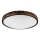 Plafonnier OAK SLIM 3xE27/15W/230V Ø 47 cm chêne/brun foncé
