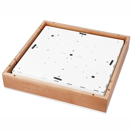 Plafonnier OAK SQUARE 4xE27/15W/230V 48x48 cm chêne/blanc