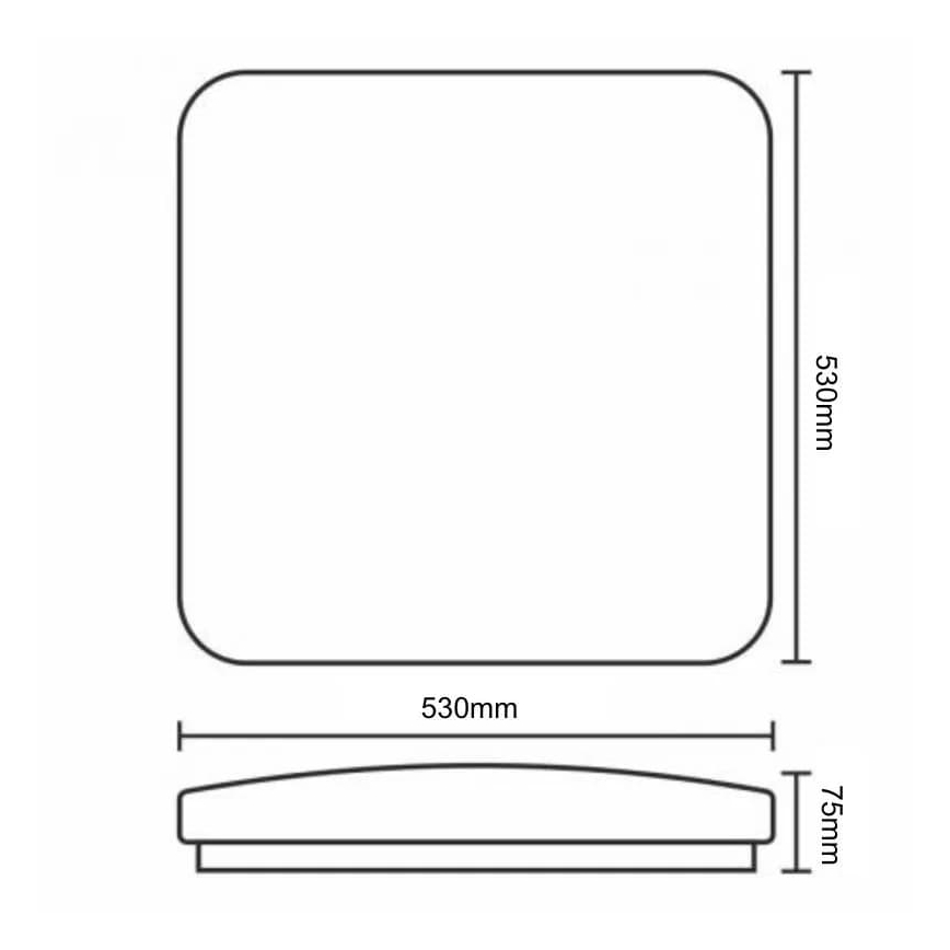 Plafonnier à intensité variable OPAL LED/60W/230V 3000-6500K + télécommande