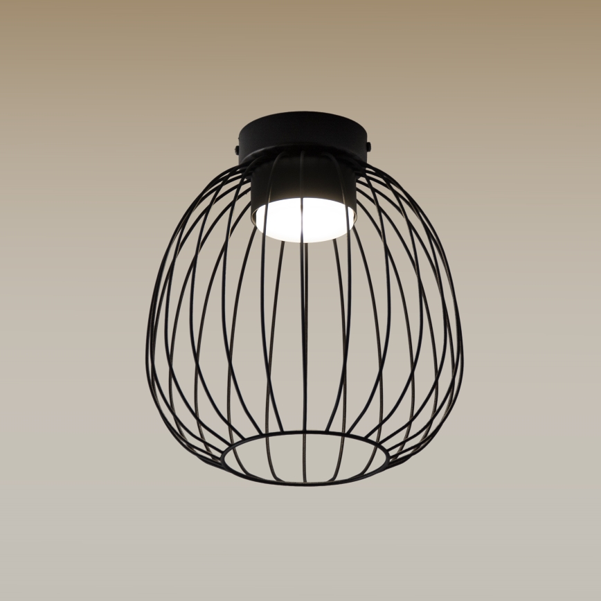 Plafonnier OVELLA 1xGX53/10W/230V Ø 25 cm noir