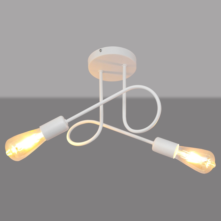 Plafonnier OXFORD 2xE27/15W/230V blanc