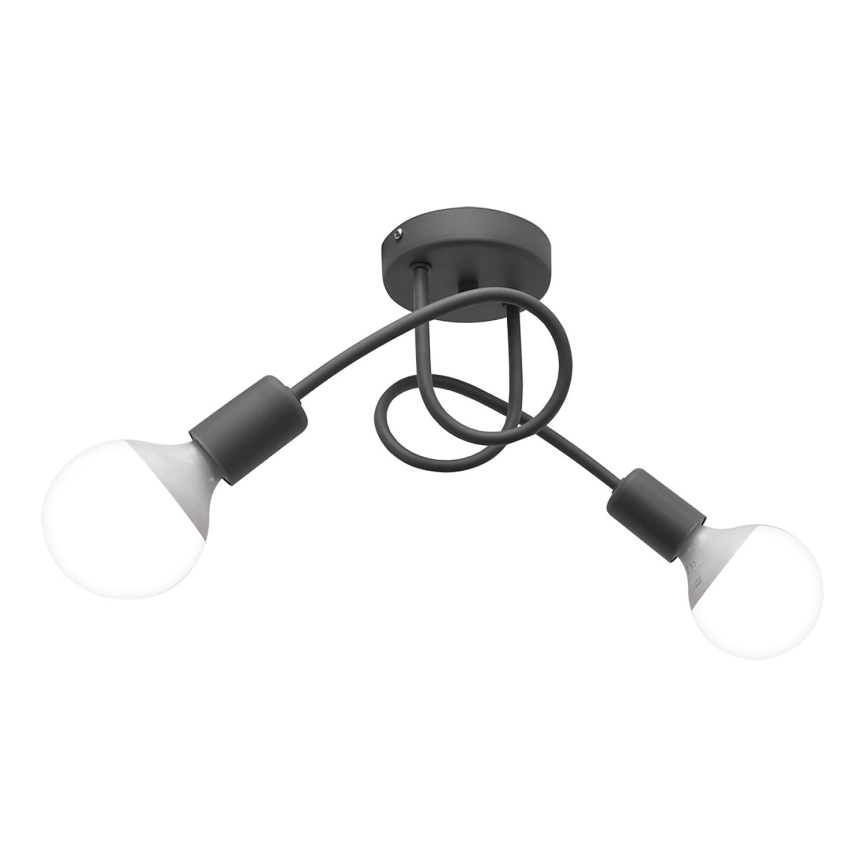 Plafonnier OXFORD 2xE27/15W/230V gris