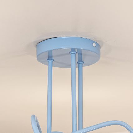 Plafonnier OXFORD 3xE27/15W/230V bleu