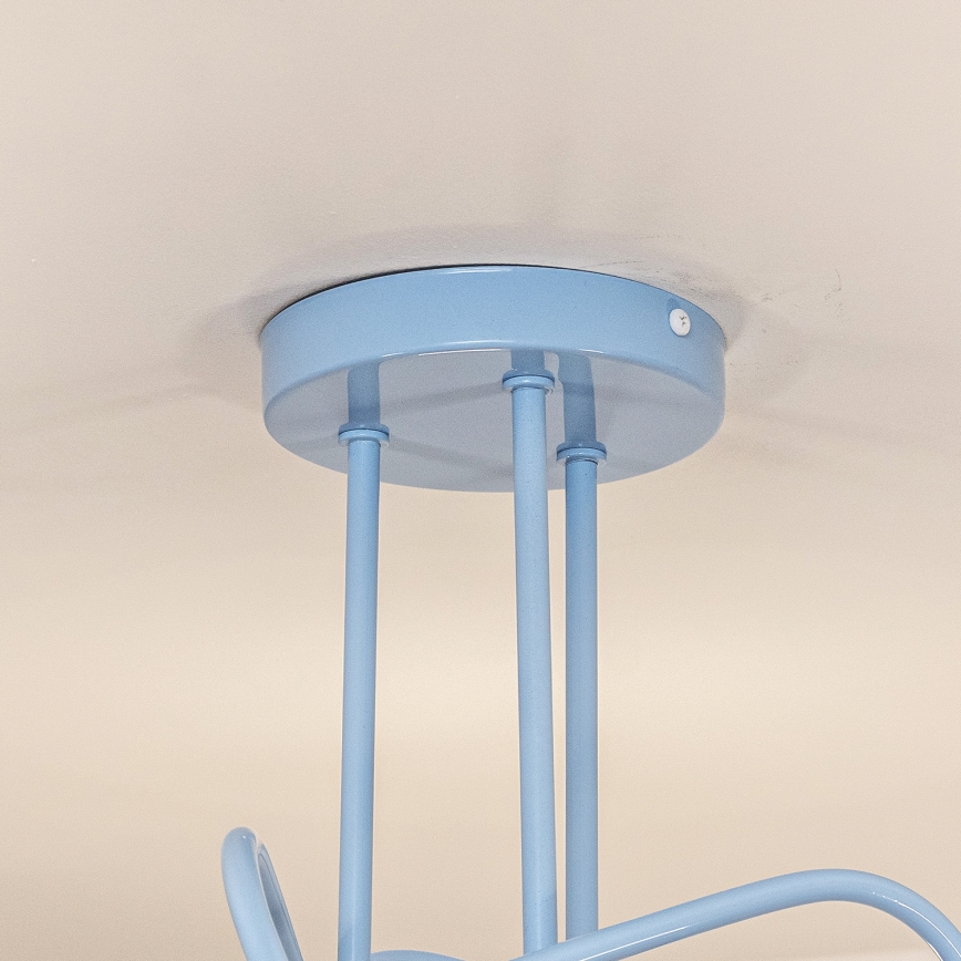 Plafonnier OXFORD 3xE27/15W/230V bleu