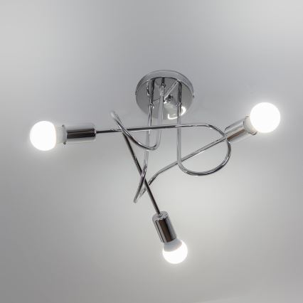 Plafonnier OXFORD 3xE27/15W/230V chromé brillant