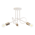 Plafonnier OXFORD 3xE27/15W/230V laiton/blanc
