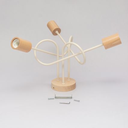 Plafonnier OXFORD 3xE27/15W/230V pin/crème