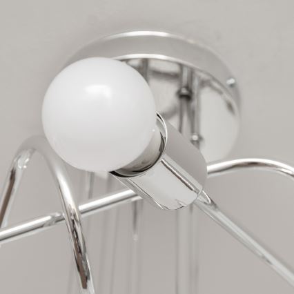 Plafonnier OXFORD 5xE27/15W/230V chrome brillant