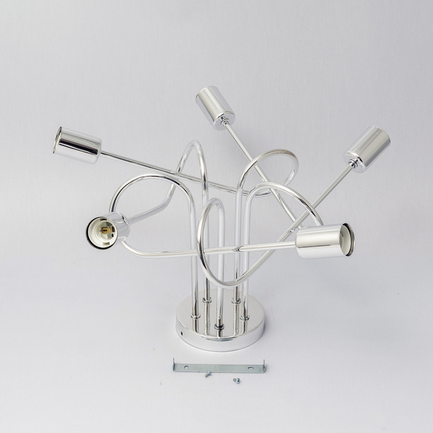 Plafonnier OXFORD 5xE27/15W/230V chrome brillant