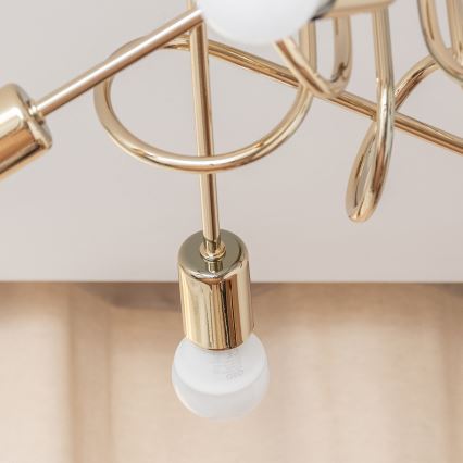 Plafonnier OXFORD 5xE27/15W/230V doré