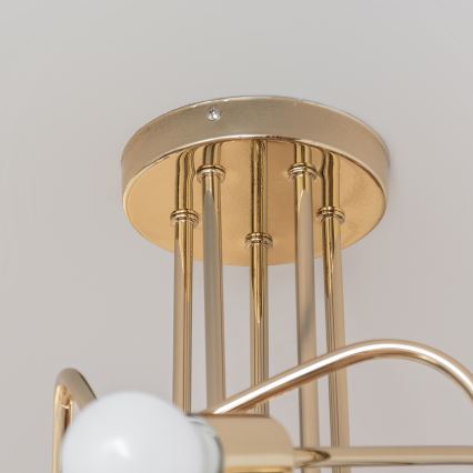 Plafonnier OXFORD 5xE27/15W/230V doré
