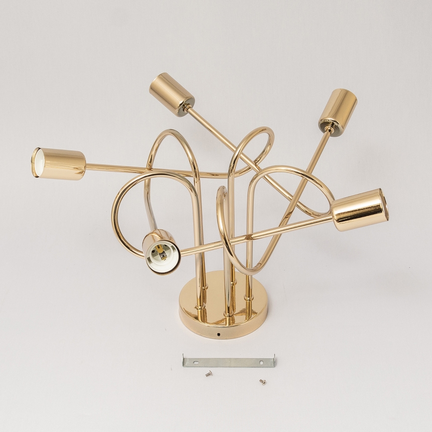 Plafonnier OXFORD 5xE27/15W/230V doré