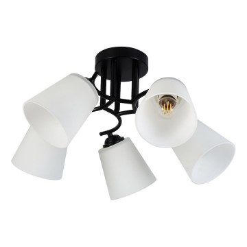 Plafonnier PAFOS 5xE27/15W/230V noir