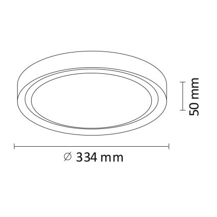Plafonnier PERSE LED/15W/230V blanc