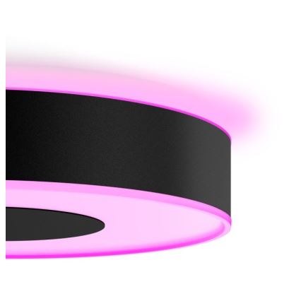 Philips - Plafonnier LED RGB dimmable Hue INFUSE LED/33,5W/230V 2000-6500K Ø 381 mm noir