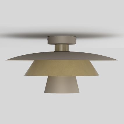 Plafonnier PLATO 1xE27/15W/230V Ø 32 cm beige/doré