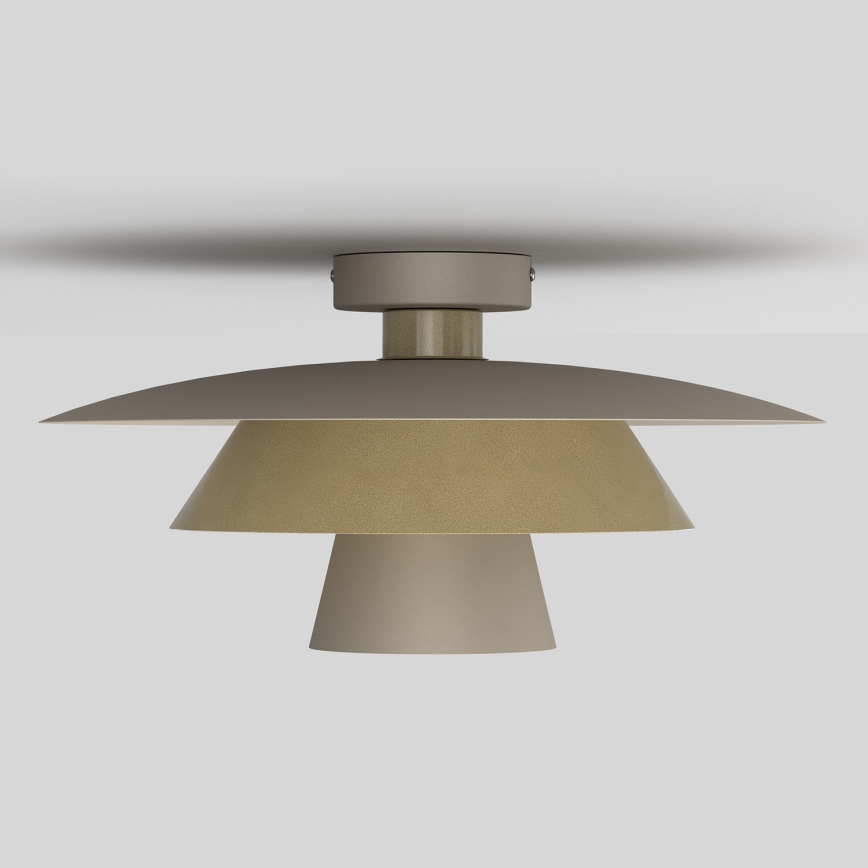 Plafonnier PLATO 1xE27/15W/230V Ø 32 cm beige/doré