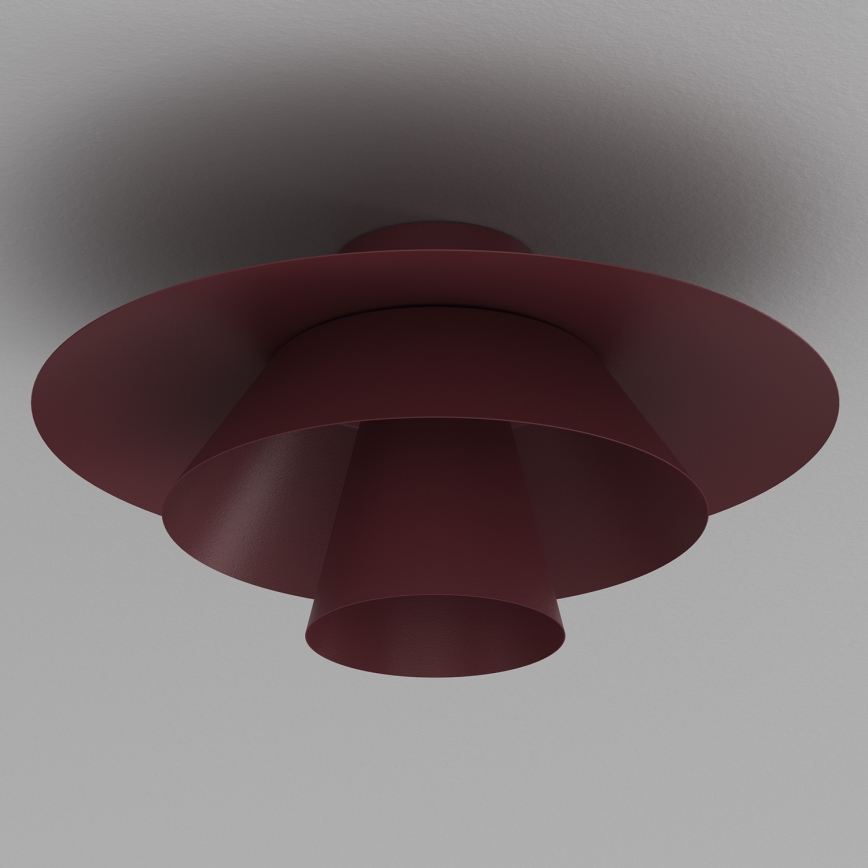 Plafonnier PLATO 1xE27/15W/230V Ø 32 cm bordeaux