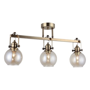 Plafonnier POLINO 3xE27/40W/230V bronze