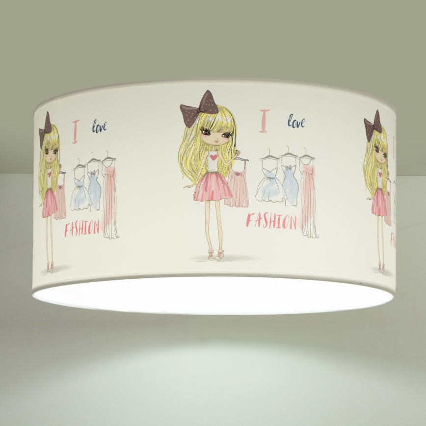 Plafonnier pour chambre d'enfant GIRLS VIBES 1xE27/60W/230V Ø 40 cm I love fashion