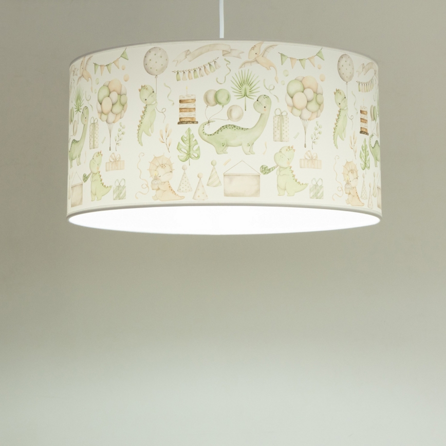 Plafonnier pour chambre d'enfant KIDS ROOM 1 x E27 / 60 W / 230 V, Ø 40 cm, motif dinosaure