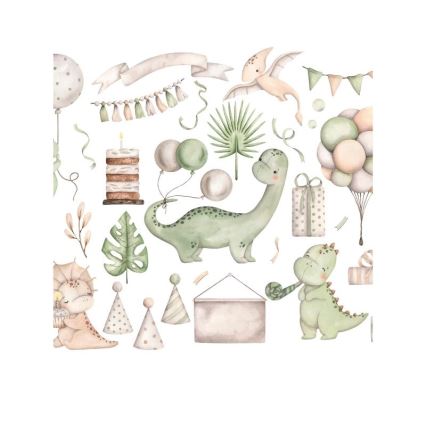Plafonnier pour chambre d'enfant KIDS ROOM 1xE27/60W/230V Ø 40 cm motif dinosaure