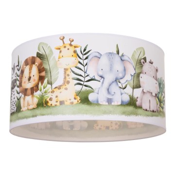 Plafonnier pour chambre d'enfant KIDS ROOM 1xE27/60W/230V Ø 40 cm motif jungle