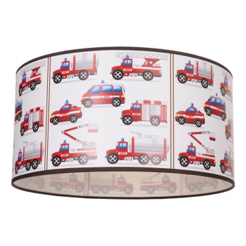 Plafonnier pour chambre d'enfant KIDS ROOM 1xE27/60W/230V Ø 40 cm, motif pompiers