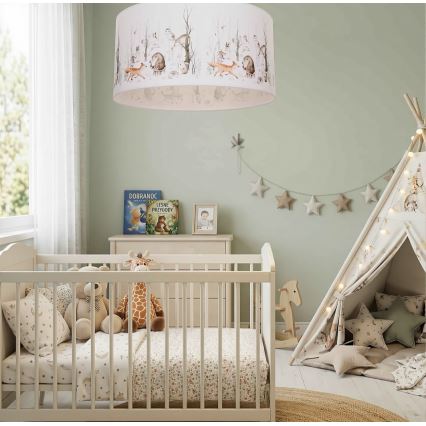 Plafonnier pour chambre d'enfant KIDS ROOM 1xE27/60W/230V Ø 40 cm, motifs d'animaux