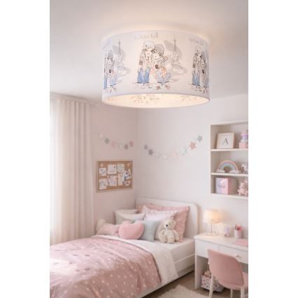 Plafonnier pour enfants GIRLS VIBES 1xE27/60W/230V Ø 40 cm Paris