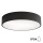 Plafonnier pour salle de bains avec capteur CLEO 3xE27/24W/230V Ø 40 cm, noir, IP54