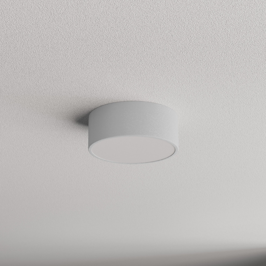 Plafonnier pour salle de bains avec détecteur CLEO 1xE27/24W/230V Ø 20 cm IP54 gris