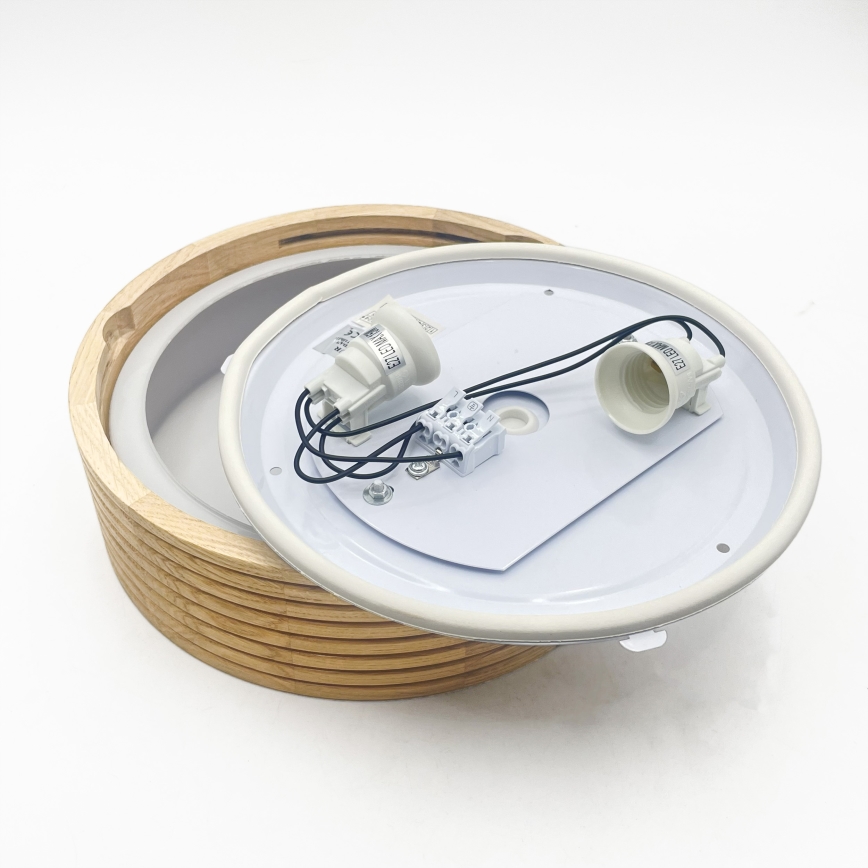 Plafonnier pour salle de bains NATURAL MODERN 2xE27/15W/230V IP54 Ø 27,5 cm pin