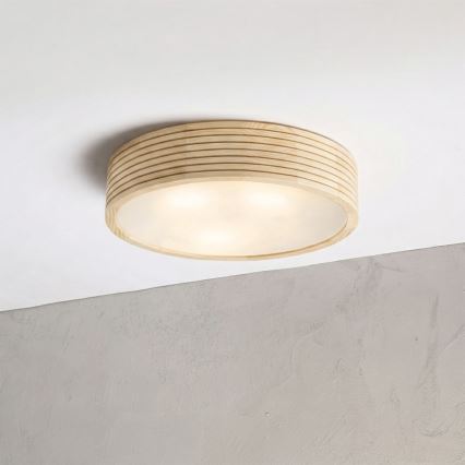 Plafonnier pour salle de bains NATURAL MODERN 3xE27/15W/230V IP54 Ø 37,5 cm pin