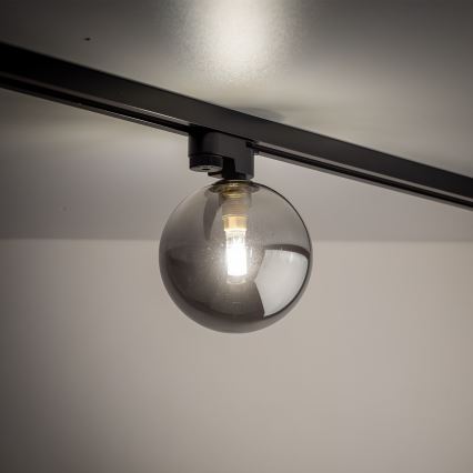 Plafonnier pour système de rail monophasé TRACER 1xG9/8W/230V noir/fumé noir