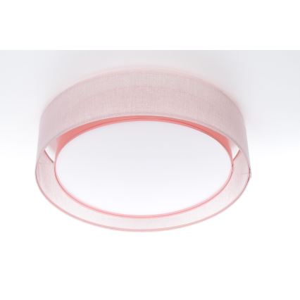 Plafonnier PURO 2 x E27, 40 W, 230 V, Ø 60 cm, rose