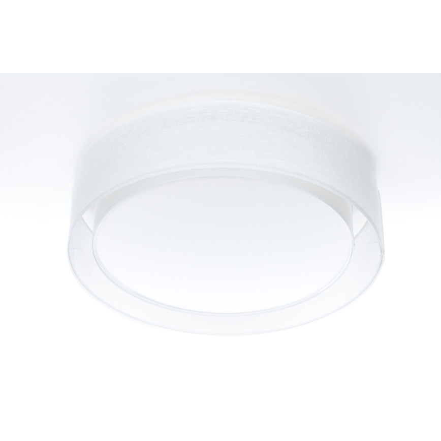 Plafonnier PURO 2xE27/40W/230V Ø 50 cm blanc
