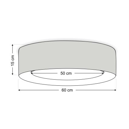 Plafonnier PURO 2xE27/40W/230V Ø 60 cm vert