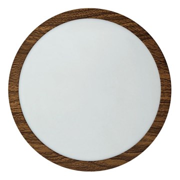 Plafonnier RING LED/18W/230V 4200K d. 21 cm marron