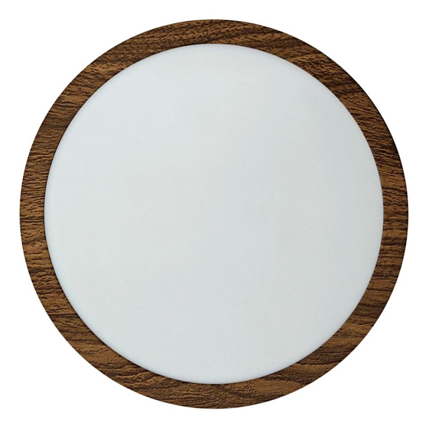 Plafonnier RING LED/18W/230V 4200K d. 21 cm marron