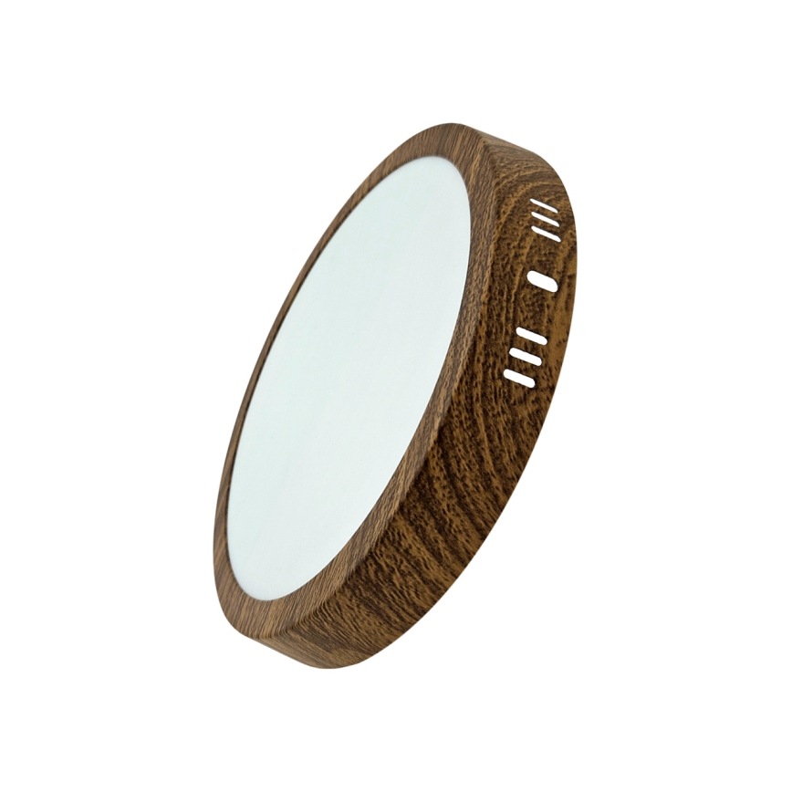 Plafonnier RING LED/18W/230V 4200K d. 21 cm marron