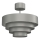 Plafonnier RINGS 1xE27/15W/230V gris