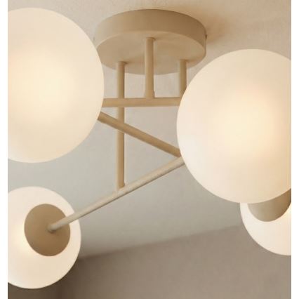 Plafonnier ROMA 6xE14/10W/230V beige