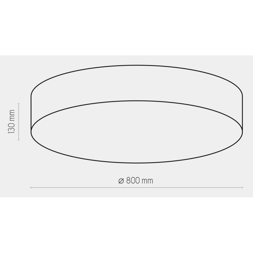 Plafonnier RONDO 6xE27/15W/230V d. 80 cm blanche