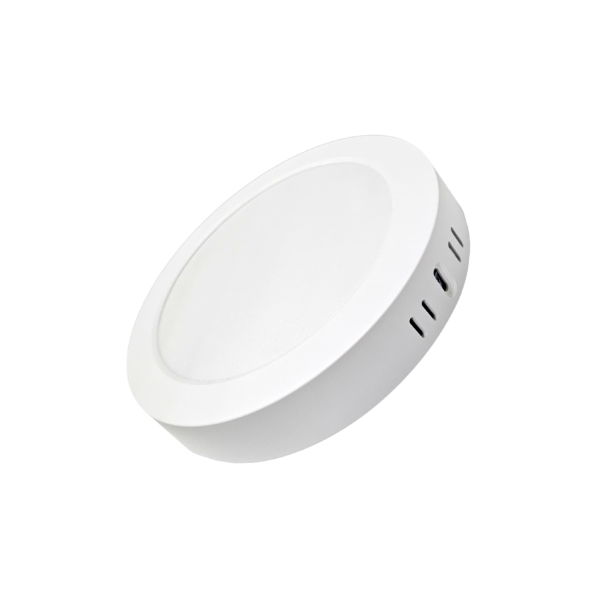 Plafonnier ROUND LED/18W/230V 4000K d. 21,5 cm blanc