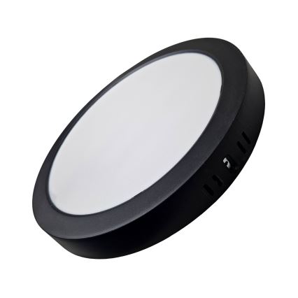 Plafonnier ROUND LED/24W/230V 4000K d. 28,8 cm noir