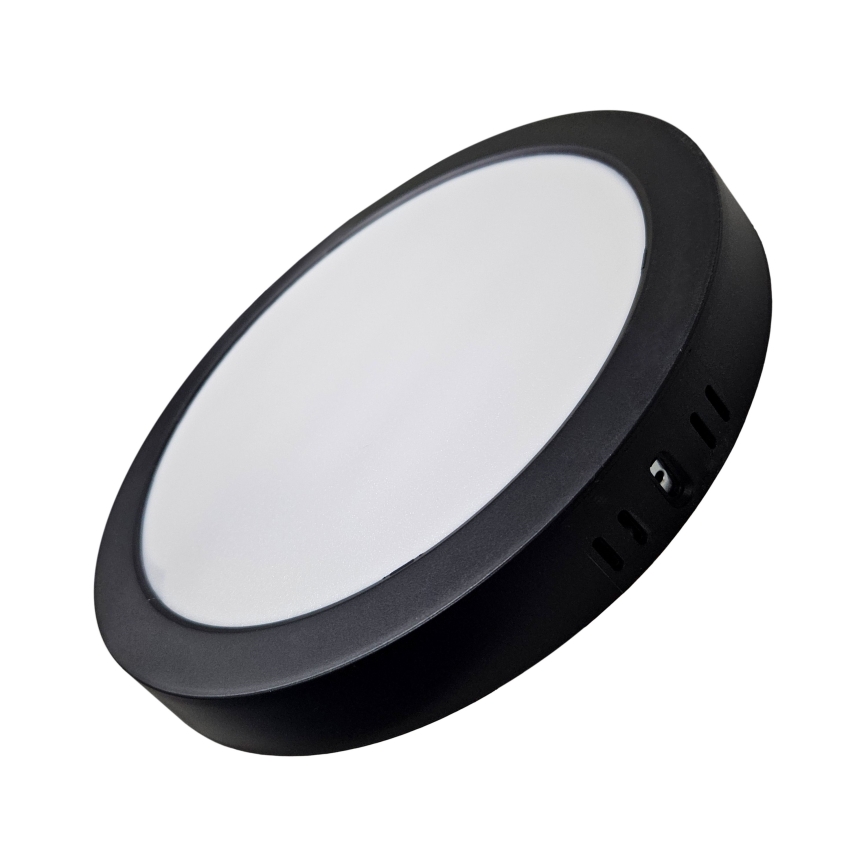 Plafonnier ROUND LED/24W/230V 4000K d. 28,8 cm noir